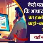 आधार प्रमाणीकरण इतिहास की जाँच कैसे करें Check Aadhaar Authentication History