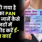 क्या आपका पैन कार्ड गुम हो गया है? जानें आधार नंबर से मिनटों में ई-पैन डाउनलोड करने का सबसे आसान तरीका!