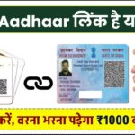 PAN-Aadhaar लिंक है या नहीं? अभी चेक करें, वरना भरना पड़ेगा ₹1000 का जुर्माना!
