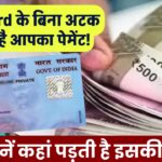 PAN Card के बिना अटक सकता है आपका पेमेंट! यहां जानें कहां पड़ती है इसकी जरूरत