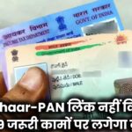 Aadhaar-PAN लिंक नहीं किया? इन 9 जरूरी कामों पर लगेगा ब्रेक!