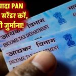 एक से ज्यादा PAN कार्ड इस्तेमाल कर रहे हैं? तुरंत करें सरेंडर, वरना भरना होगा भारी जुर्माना!
