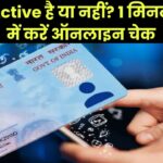 आपका PAN Active है या Inactive? 1 मिनट में ऐसे करें फ्री में ऑनलाइन चेक!