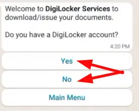 Choosing Yes and No Option